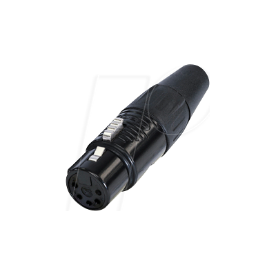 Conector XLR de 5 pines Rean AV RC5F-BAG - Conector recto - Carcasa de cromo negro Conector XLR de 5 pines Rean AV RC5F-BAG - Conector recto - Carcasa de cromo negro