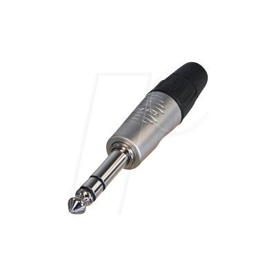 REAN RP3C - 6,35mm estéreo conector de 3 pines, carcasa niquelada REAN RP3C - 6,35mm estéreo conector de 3 pines, carcasa niquelada