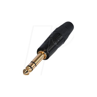 Conector de auriculares estéreo Rean RP3C-B 6,35mm - Audio Jack Plug Conector de auriculares estéreo Rean RP3C-B 6,35mm - Audio Jack Plug