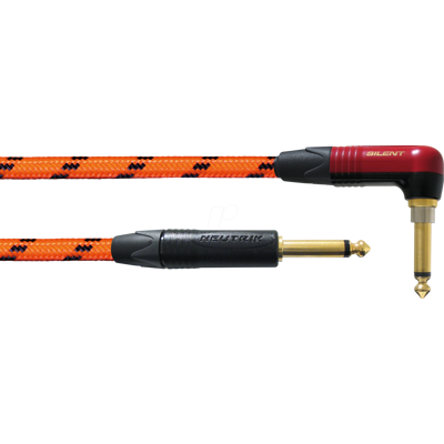 CORDIAL BLACKLIGHT 6PROS - Cable de instrumentos BLACKLIGHT PR-SILENT, 6 m, naranja, 6,3 mm CORDIAL BLACKLIGHT 6PROS - Cable de instrumentos BLACKLIGHT PR-SILENT, 6 m, naranja, 6,3 mm