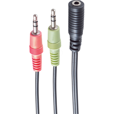 SHIVERPEAKS SHVP BS14-05040 - Cable de audio, 2x conector de 3 pines a conector de 4 pines de SHIVERPEAKS SHVP BS14-05040 - Cable de audio, 2x conector de 3 pines a conector de 4 pines de