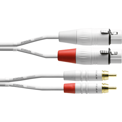 CFU 3 FC-SN - CORDIAL 2x XLR hembra de 3 polos, 2x RCA, 3,00 m CFU 3 FC-SN - CORDIAL 2x XLR hembra de 3 polos, 2x RCA, 3,00 m