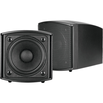 OMNITRONIC OMNI 11036900 - Par de altavoces con soporte, 8 ohmios, 15 W OMNITRONIC OMNI 11036900 - Par de altavoces con soporte, 8 ohmios, 15 W