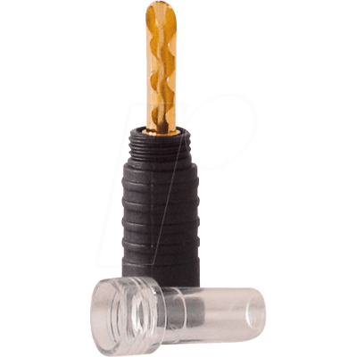 DYNAVOX 204351 - Conector macho hueco de banana de gama alta, negro DYNAVOX 204351 - Conector macho hueco de banana de gama alta, negro