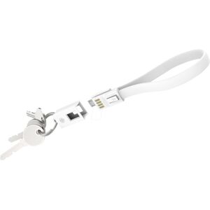 XLAYER 214004 - Sincronizar & cargar llavero, Micro-B, 0,2 m, blanco XLAYER 214004 - Sincronizar & cargar llavero, Micro-B, 0,2 m, blanco
