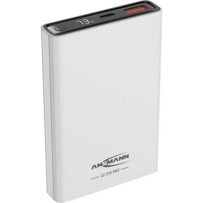 ANSMANN ANS 1700-0156 - Batería externa PB222PD, 10000 mAh, 22 W, USB-a, blanca ANSMANN ANS 1700-0156 - Batería externa PB222PD, 10000 mAh, 22 W, USB-a, blanca