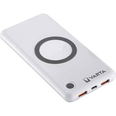 Varta 57913 Cargador Portátil 10000mAh Inalámbrico Blanco Varta 57913 Cargador Portátil 10000mAh Inalámbrico Blanco