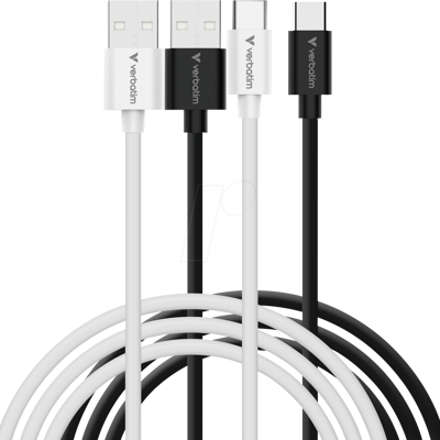 VERBATIM 32393 - Cable de sincronización y carga, USB-A -> USB-C, 1 m, paquete de VERBATIM 32393 - Cable de sincronización y carga, USB-A -> USB-C, 1 m, paquete de