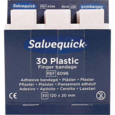 SÖHNGEN SNG 1009297 - Vendaje de dedos Salvequick, impermeable, 30 piezas SÖHNGEN SNG 1009297 - Vendaje de dedos Salvequick, impermeable, 30 piezas