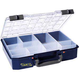 RAACO 143608 - Caja de compartimentos, CarryLite 80, 337 x 79 x 278 mm, 9 compa RAACO 143608 - Caja de compartimentos, CarryLite 80, 337 x 79 x 278 mm, 9 compa