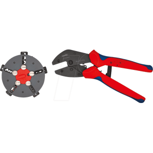 KNIPEX KN 97 33 02 - Crimpadora, MultiCrimp®, sin aislamiento, conectores abiertos KNIPEX KN 97 33 02 - Crimpadora, MultiCrimp®, sin aislamiento, conectores abiertos