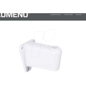 LUMENO - 6179W - Blanco - Orificio 12,3 mm - Soporte mural LUMENO - 6179W - Blanco - Orificio 12,3 mm - Soporte mural