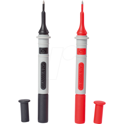 CHAUVIN ARNOUX CHAU P01295491Z - Puntas de comprobación, 2 mm + 4 mm, rojo + negro, modula CHAUVIN ARNOUX CHAU P01295491Z - Puntas de comprobación, 2 mm + 4 mm, rojo + negro, modula