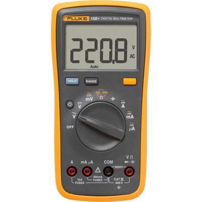 FLUKE 15B+ - Multímetro 15B+, digital, 4000 cuentas FLUKE 15B+ - Multímetro 15B+, digital, 4000 cuentas