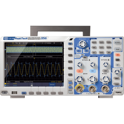 PEAKTECH 1356 - Osciloscopio de memoria digital, 60 MHz, 2 canales, todo en uno PEAKTECH 1356 - Osciloscopio de memoria digital, 60 MHz, 2 canales, todo en uno