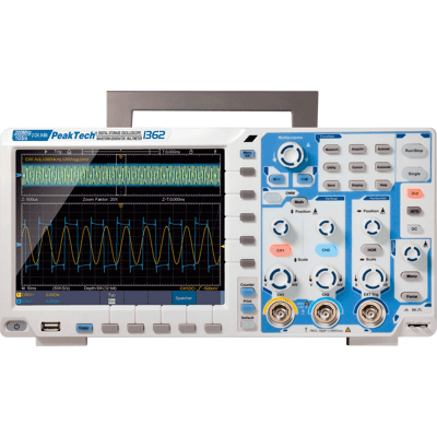 PEAKTECH 1362 - Osciloscopio de almacenamiento digital, 200 MHz, 2 canales, todo PEAKTECH 1362 - Osciloscopio de almacenamiento digital, 200 MHz, 2 canales, todo