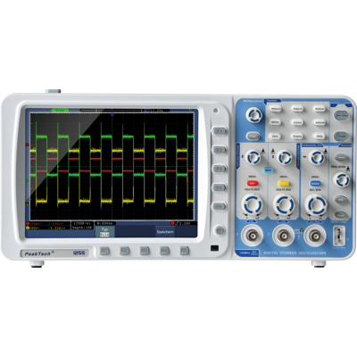 PEAKTECH 1255 - Osciloscopio de almacenamiento digital, 100 MHz, 2 canales PEAKTECH 1255 - Osciloscopio de almacenamiento digital, 100 MHz, 2 canales