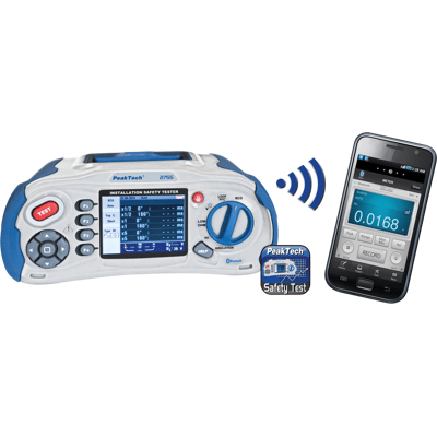 PEAKTECH 2755 - Comprobador de instalaciones con Bluetooth® PEAKTECH 2755 - Comprobador de instalaciones con Bluetooth®