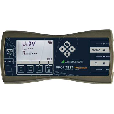 GOSSEN METRAWATT PROFI PV SUN MEM - Dispositivo de prueba para módulos y cadenas fotovoltaica GOSSEN METRAWATT PROFI PV SUN MEM - Dispositivo de prueba para módulos y cadenas fotovoltaica