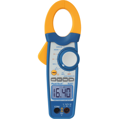 PEAKTECH 1640 - Medidor de alicates de potencia, digital, CA/CC, hasta 1000 a, 2 PEAKTECH 1640 - Medidor de alicates de potencia, digital, CA/CC, hasta 1000 a, 2
