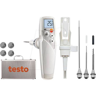 TESTO 0563 1052 - TESTO 105 termómetro de una sola mano, -50 a +275 °C, HAC TESTO 0563 1052 - TESTO 105 termómetro de una sola mano, -50 a +275 °C, HAC