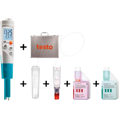 TESTO 0563 2065 - Medidor de PH TESTO 206-PH1, 0,0 - 14,0 pH, juego de arranque TESTO 0563 2065 - Medidor de PH TESTO 206-PH1, 0,0 - 14,0 pH, juego de arranque