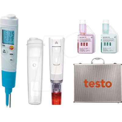 TESTO 0563 2066 - Medidor de pH testo 205-pH2 para medios semisólidos, jueg TESTO 0563 2066 - Medidor de pH testo 205-pH2 para medios semisólidos, jueg