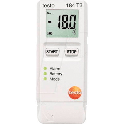 Testo - 184 T3 - -35 a +70 °C - Registrador de temperatura Testo - 184 T3 - -35 a +70 °C - Registrador de temperatura