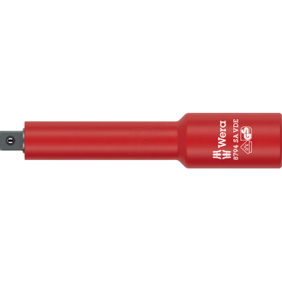 WERA 05005950001 - VDE Zyklop extensión, aislado, corto, 1/4"1/4" x91.0 WERA 05005950001 - VDE Zyklop extensión, aislado, corto, 1/4"1/4" x91.0