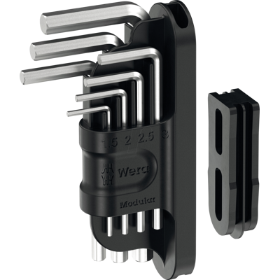 WERA 05049003001 - Juego de llaves angulares, Tool-Check Modular Hex-Plus 1, 7 piez WERA 05049003001 - Juego de llaves angulares, Tool-Check Modular Hex-Plus 1, 7 piez