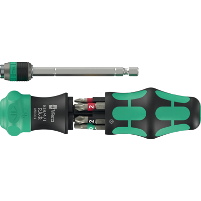 WERA 05051513001 - Destornillador combi de 6 bits, 20RA-R. WERA 05051513001 - Destornillador combi de 6 bits, 20RA-R.