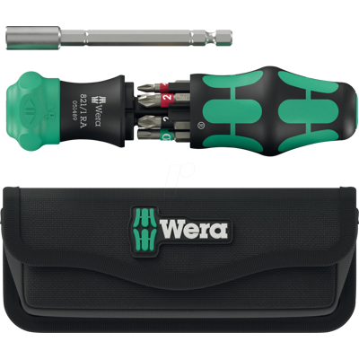 WERA 05051520001 - Destornillador combi de 6 bits, 28RA, con bolsillo WERA 05051520001 - Destornillador combi de 6 bits, 28RA, con bolsillo