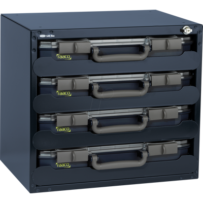 Armario de acero Raaco con 4 cajas CarryLite - 452x405x330mm Armario de acero Raaco con 4 cajas CarryLite - 452x405x330mm