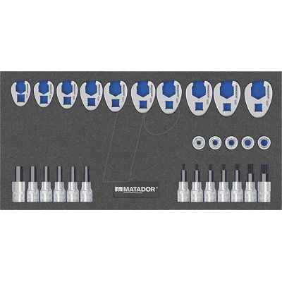 MATADOR Modelo MAT 8164 3093 - Juego de llaves de vaso - 28 piezas MATADOR Modelo MAT 8164 3093 - Juego de llaves de vaso - 28 piezas