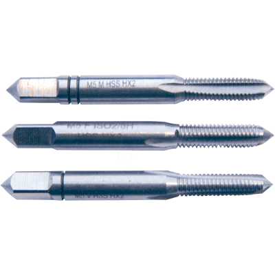 EXACT GB M12 - Macho de roscar manual, M12, 3 piezas EXACT GB M12 - Macho de roscar manual, M12, 3 piezas