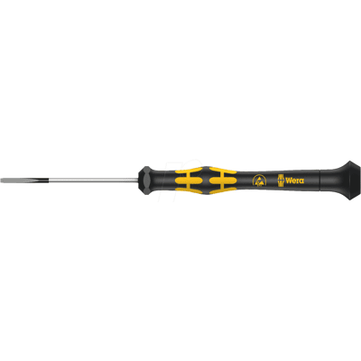 WERA 05030102001 - Destornillador Kraftform Micro, ranura, 1,8 mm WERA 05030102001 - Destornillador Kraftform Micro, ranura, 1,8 mm