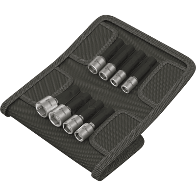 WERA 05073495001 - Juego de zócalo, 1/4", 8 piezas, hexágono WERA 05073495001 - Juego de zócalo, 1/4", 8 piezas, hexágono