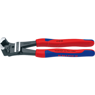 KNIPEX KN 61 02 200 - Alicates de corte frontal para pernos, 200 mm, cabeza pulida KNIPEX KN 61 02 200 - Alicates de corte frontal para pernos, 200 mm, cabeza pulida