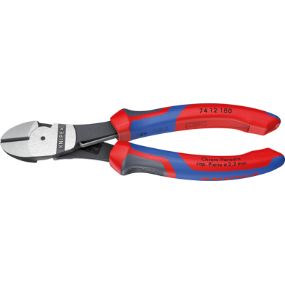 KNIPEX KN 74 12 180 - Alicates de corte diagonal de fuerza, 180 mm, cabeza pulida KNIPEX KN 74 12 180 - Alicates de corte diagonal de fuerza, 180 mm, cabeza pulida