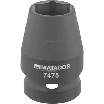 MATADOR Modelo: MAT 7475 0160 - Inserto de vaso de fuerza, 16 mm, 1/2" MATADOR Modelo: MAT 7475 0160 - Inserto de vaso de fuerza, 16 mm, 1/2"