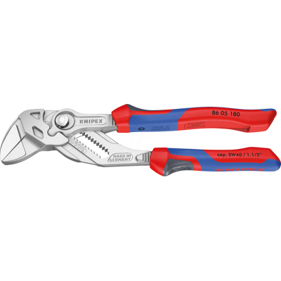 KNIPEX KN 86 05 180 - Tenaza llave, 180 mm, cromada KNIPEX KN 86 05 180 - Tenaza llave, 180 mm, cromada