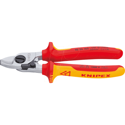 KNIPEX KN 95 26 165 - Cortacables, 165 mm, para cable Cu y al, 15,0 mm de diáme KNIPEX KN 95 26 165 - Cortacables, 165 mm, para cable Cu y al, 15,0 mm de diáme