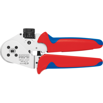 KNIPEX KN 97 52 63 A - Pinzas de prensa de cuatro mandriles para contactos girados KNIPEX KN 97 52 63 A - Pinzas de prensa de cuatro mandriles para contactos girados