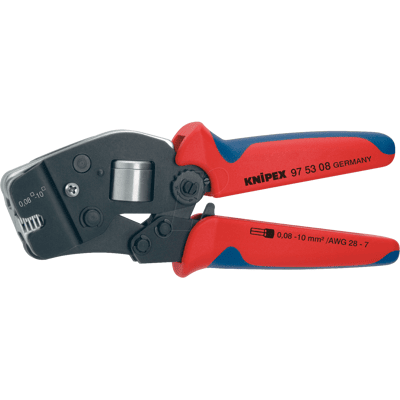 KNIPEX KN 97 53 09 - Alicates para crimpar, autoajustable, 190 mm, terminales para ca KNIPEX KN 97 53 09 - Alicates para crimpar, autoajustable, 190 mm, terminales para ca