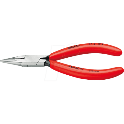 KNIPEX KN 37 31 125 - Pinza para mecánicos de precisión, redonda plana, KNIPEX KN 37 31 125 - Pinza para mecánicos de precisión, redonda plana,