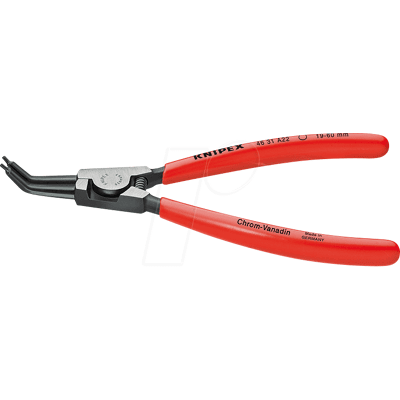KNIPEX KN 46 31 A22 - Alicate para arandelas, curvado 45°, 185 mm KNIPEX KN 46 31 A22 - Alicate para arandelas, curvado 45°, 185 mm