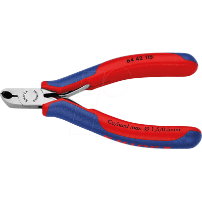 KNIPEX KN 64 42 115 - Alicate de corte frontal para electrónica, 115 mm, pulido KNIPEX KN 64 42 115 - Alicate de corte frontal para electrónica, 115 mm, pulido