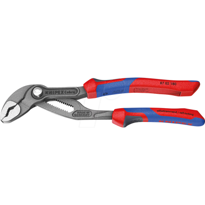 KNIPEX KN 87 02 180 - Alicate de pico de loro, cobra®, 180 mm, cabeza pulida KNIPEX KN 87 02 180 - Alicate de pico de loro, cobra®, 180 mm, cabeza pulida