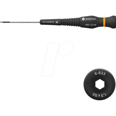 Bernstein Herramientas Destornillador de Allen ESD 1,3 mm - Destornillador Bernstein Herramientas Destornillador de Allen ESD 1,3 mm - Destornillador