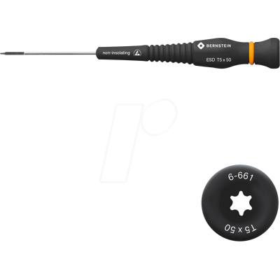 Bernstein Modelo 6-661 Destornillador Torx ESD T5 - Destornillador Bernstein Modelo 6-661 Destornillador Torx ESD T5 - Destornillador